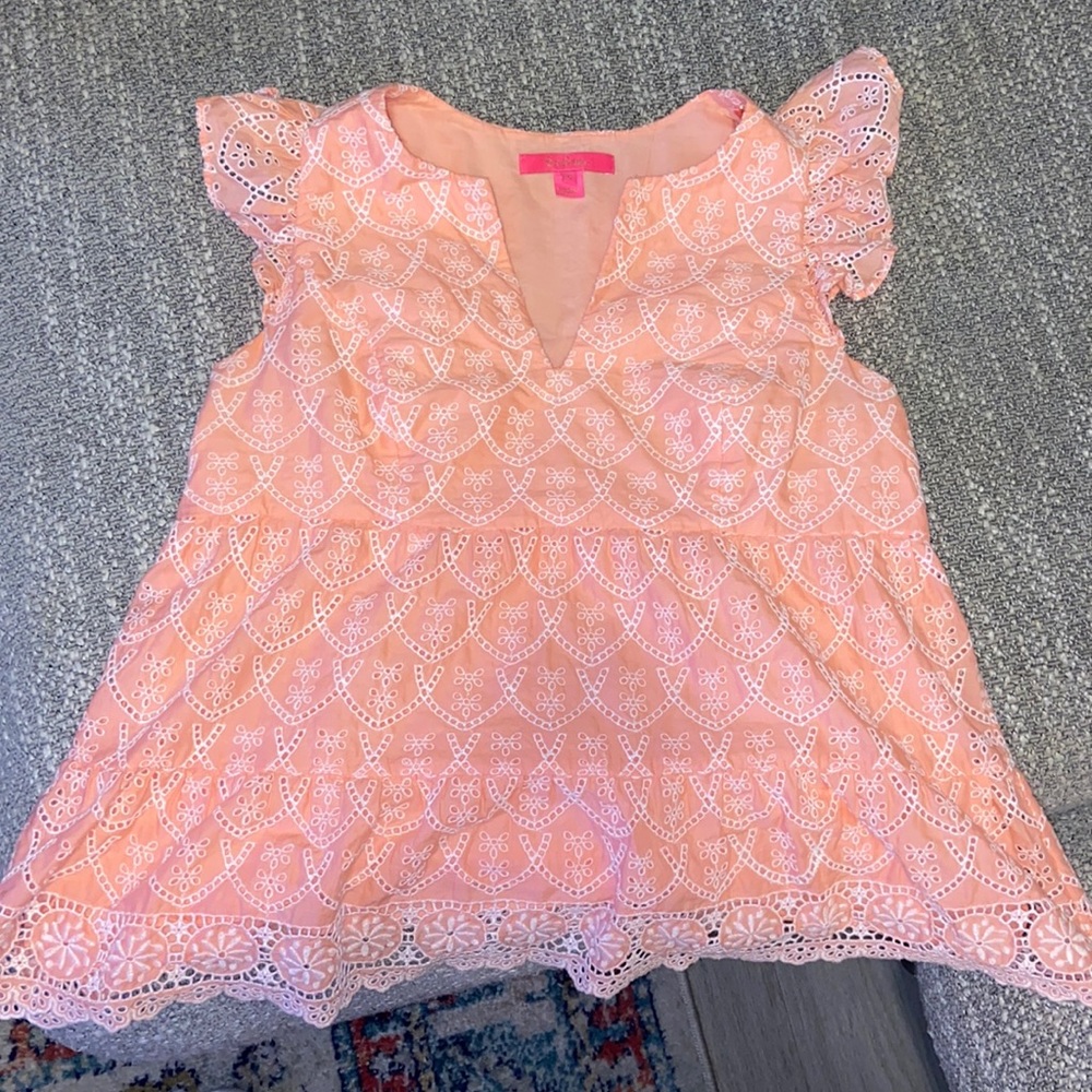 Coral Lilly Pulitzer top